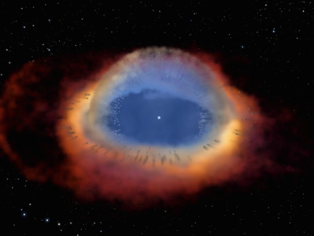 ヘリックス星雲の彗星状塊、詳細画像で謎を解明